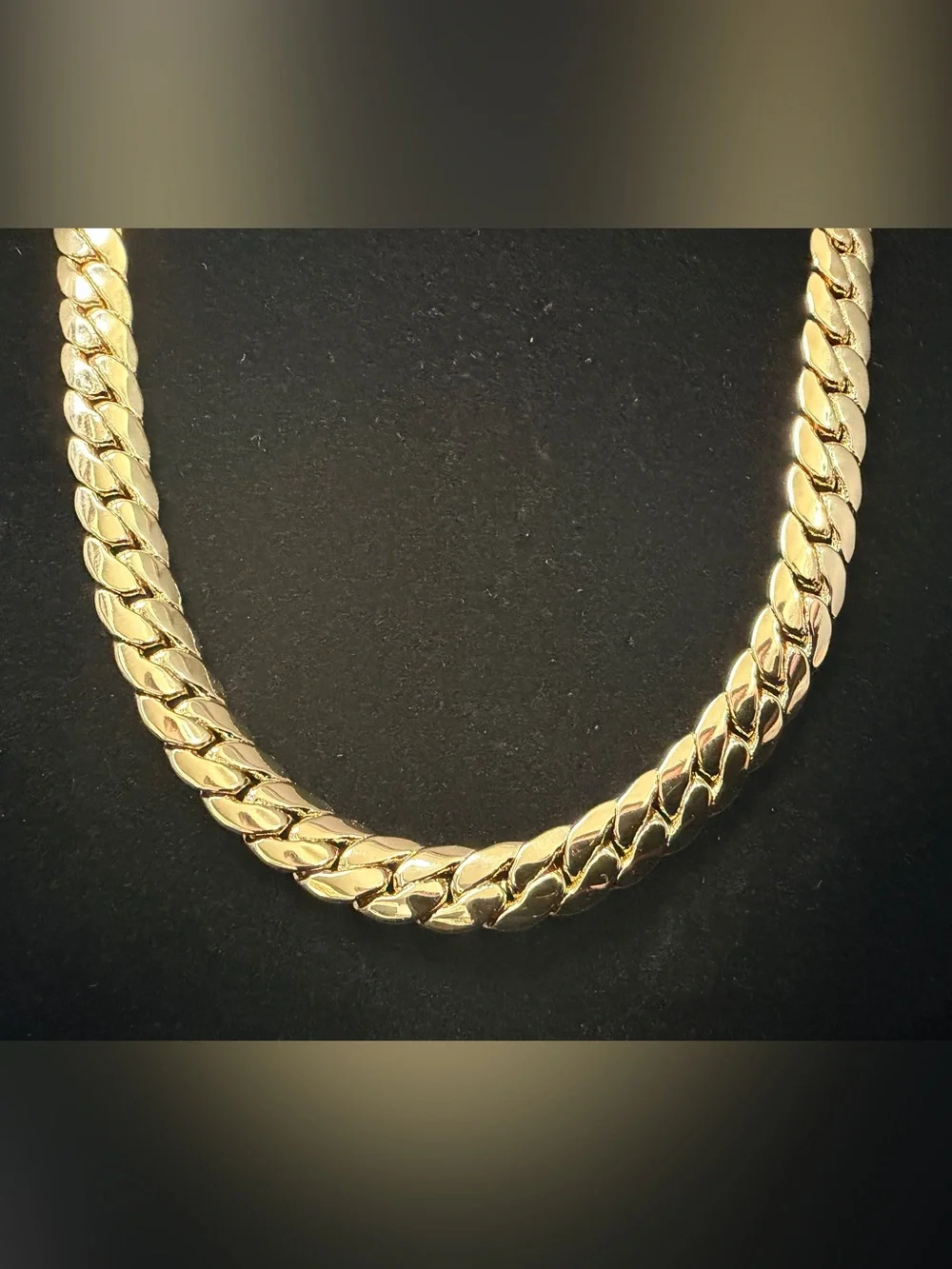 Miami Cuban 24in 9MM 14K Gold Filled Lobster Clasp Necklace. BRAND NEW.